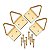 Suporte Triangular para Quadros Grandes 4 Unidades Sfor - Imagem 1