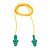 Protetor Auditivo Plug com Cordão 1290 Verde e Amarelo 3M - Imagem 2
