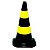 Cone de PVC 50CM 50007 Amarelo e Preto Carbografite - Imagem 1