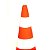 Cone de PVC 50CM Laranja e Branco Carbografite - Imagem 2