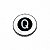 Botão para Volante ABS com Rosca Padrão Deca Letra Q 100202 Cromado/Preto Blukit - Imagem 1