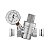 Válvula Redutora de pressão com Manômetro Integrado 1/2 E 3/4 330311 Blukit - Imagem 1