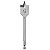Broca Chata 1.1/8" 150MM para Madeira Aço Master Tramontina - Imagem 1