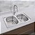 Cuba Dupla de Sobrepor 86x50CM em Aço Inox com Acabamento Pré-Polido e Válvula Sigma Tramontina - Imagem 3