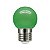 Lâmpada Bolinha LED 1W 220V E27 Verde Taschibra - Imagem 1