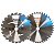 Kit Discos 185MM 24 e 40 Dentes para Serra Circular D-21412 Makita - Imagem 1
