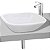 Cuba de Apoio sem Mesa sem Ladrão 470x350MM Branco Nexo Roca - Imagem 4
