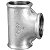 Tê Galvanizado 3/4" Tupy - Imagem 1