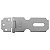 Porta Cadeado 1 Peça 81114 63MM Zincado Aliança - Imagem 1
