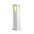 Poste Alumínio Quadrado 50CM PA-150BR 1 Lâmpada E27 Branco Ideal - Imagem 1