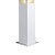 Poste Alumínio Quadrado 50CM PA-150BR 1 Lâmpada E27 Branco Ideal - Imagem 3