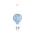 Pendente Ballon Nuvem PD619/NAZ Azul Kin - Imagem 1