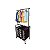 Arara com Cesto e Dispensers Organizadores 162 x 82 x 44cm Preta Secalux - Imagem 3