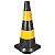 Cone de PVC Poliester 75CM Petro e Amarelo Vonder - Imagem 1