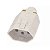 Plug Fêmea 2P+T 10A Cinza 1727 Fame - Imagem 1