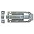 Ferrolho Porta Cadeado 6,0" Zincado 40665 Loth - Imagem 1