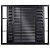 Janela Veneziana 120x120 3 Folhas com Grade Vidro Liso Alumínio Preto 6155 Esquadrisul - Imagem 2