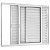 Janela Veneziana 100x120 3 Folhas sem Grade Vidro Liso Alumínio Branco 5952 Esquadrisul - Imagem 1