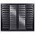 Janela Veneziana 120x150 6 Folhas com Grade Vidro Liso Alumínio Preto 6166 Esquadrisul - Imagem 2