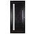 Porta Lambril Pivotante 220x120 Esquerda Alumínio Preto com Puxador e Visor 5663 Esquadrisul - Imagem 1