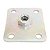Placa Reta 50x60x3MM Aço Galvanizado com Porca Fixa M. 10 637-310 Minubras - Imagem 1