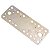 Placa Pesada de Junção 65x170x2,5MM Aço Galvanizado 791 Minubras - Imagem 1