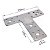 Placa Reta de Junção T 40x95x150x2,5MM Aço Galvanizado 854 Minubras - Imagem 3