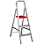 Escada Doméstica Alumínio 3 Degraus 1,08M Reisam - Imagem 1