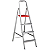 Escada Doméstica Alumínio 4 Degraus 1,30M Reisam - Imagem 1