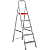 Escada Doméstica Alumínio 5 Degraus 1,53M Reisam - Imagem 1