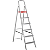Escada Doméstica Alumínio 6 Degraus 1,75M Reisam - Imagem 1