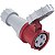 Tomada de Acoplar Industrial Vermelho 2P+T 63 A 380-415Vca 9H Tramontina 984255 - Imagem 2