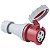 Tomada de Acoplar Industrial Vermelho 2P+T 63 A 380-415Vca 9H Tramontina 984255 - Imagem 6