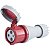 Tomada de Acoplar Industrial Vermelho 2P+T 125 A 380-415Vca 9H Tramontina 984286 - Imagem 5