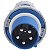 Plugue Industrial Azul 3P+N+T 63 A 220-250Vca 09H Tramontina 984163 - Imagem 3