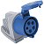 Tomada de Sobrepor Industrial Azul 3P+N+T 32 A 220-250Vca 9H Tramontina 984385 - Imagem 6