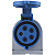 Tomada de Sobrepor Industrial Azul 3P+N+T 32 A 220-250Vca 9H Tramontina 984385 - Imagem 1