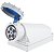 Tomada de Sobrepor Industrial Azul 3P+N+T 125 A 220-250Vca 9H Tramontina 984439 - Imagem 4