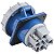 Tomada de Embutir Industrial Azul 3P+T 125 A 220-250Vca 9H Tramontina 984347 - Imagem 3
