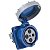 Tomada de Embutir Industrial Azul 3P+T 125 A 220-250Vca 9H Tramontina 984347 - Imagem 1