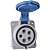 Tomada de Embutir Industrial Azul 3P+N+T 32 A 220-250Vca 9H Tramontina 984309 - Imagem 4