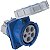 Tomada de Embutir Industrial Azul 3P+N+T 125 A 220-250Vca 9H Tramontina 984354 - Imagem 1