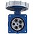 Tomada de Embutir Industrial Azul 3P+N+T 125 A 220-250Vca 9H Tramontina 984354 - Imagem 3