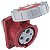 Tomada de Embutir Industrial Vermelho 2P+T 63 A 380-415Vca 9H Tramontina 984330 - Imagem 2