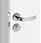 Fechadura Concept 407- RR1 Roseta 40mm Cromada Externa Pado 471098 - Imagem 1
