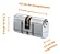 Cilindro ZM 55mm Encartelado Concept SM-CR Cromado Pado 063344 - Imagem 2