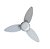 Ventilador Teto Elluz 3Pas Bivolt Tabaco e Cinza C/Controle 12719 Ventisol 973055 - Imagem 7