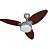 Ventilador Teto Elluz 3Pas Bivolt Tabaco e Cinza C/Controle 12719 Ventisol 973055 - Imagem 2