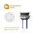 Mecanismo P/Caixa Acoplada Completo Duplo Universal Media Pressão Branco MDU3/RP Astra 412664 - Imagem 5