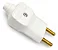 Pino Macho Branco 2P 10A 2 C/Prensa Cabos PLD11-2 Margirius 177254 - Imagem 2